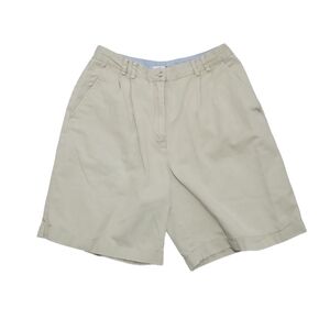 Talbots Women's vintage super high rise tan shorts Size 14 plus size mature